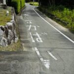 福岡県南部の大刀洗町今集落にはあぶなかばいという思いっきり九州方言な交通安全標示がある