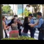 【動画】中国人女、日本の警察をボコボコにしてしまう