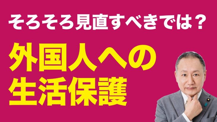 【動画】自民議員「そろそろ外国人への生活保護を見直すわ」