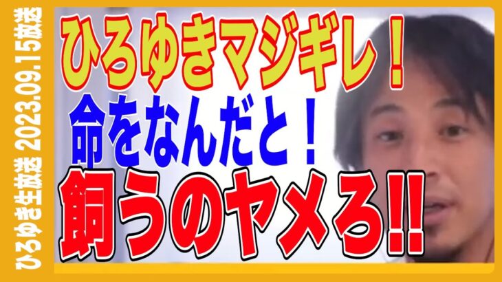 【衝撃】ひろゆき氏、ペットを飼いたいリスナーにブチギレ