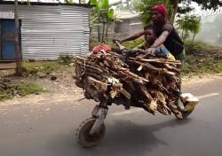 【緊急画像】アフリカの自転車、あまりにもヤバすぎる