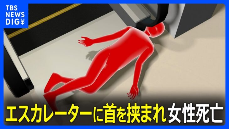 【画像】エスカレーターに首を挟まれ死亡事故の再現映像が強すぎる