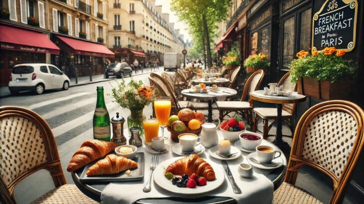 【悲報】フランスパリのご機嫌な朝食（3000円）がこちらwwwwwwwww