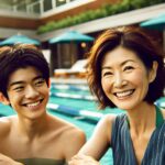 矢田亜希子（45）「息子（高2）と一緒にプール行ってきました」→気持ち悪いとプチ炎上