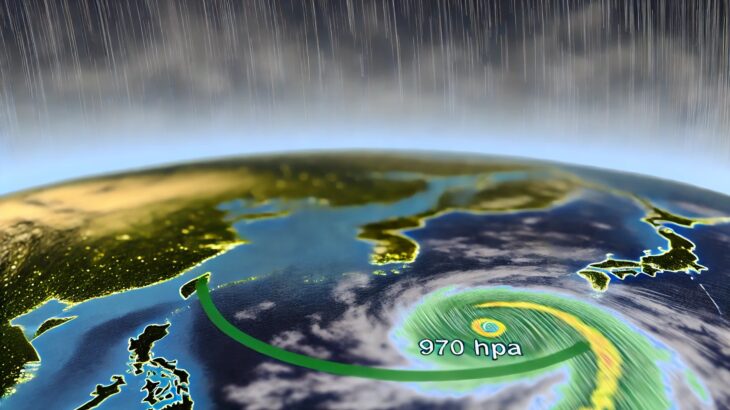 【画像】台風10号さん、急激に弱体化して終わる