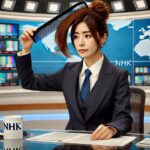 【放送事故】NHKの女性アナウンサー、髪に櫛を刺したままニュースを読んでしまうｗｗｗｗｗｗｗｗ