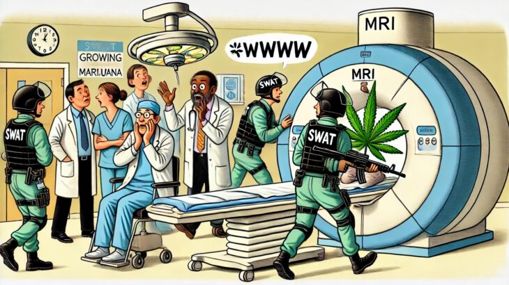 SWAT「電気代が高すぎる！大麻育てとるやろ！」病院「え！？」MRI「ンゴゴゴゴゴｗｗｗ（磁力で銃を奪われる）」