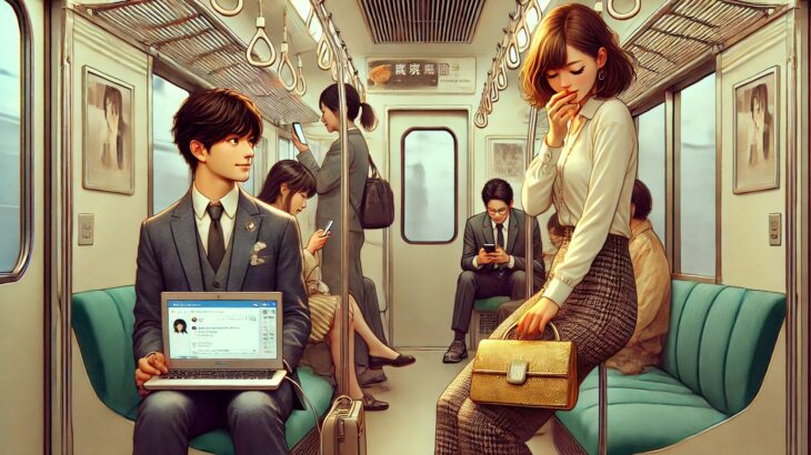 【画像】令和の電車男、始まる。