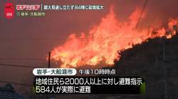 【速報】岩手県の山火事3連発、きな臭くなってきた